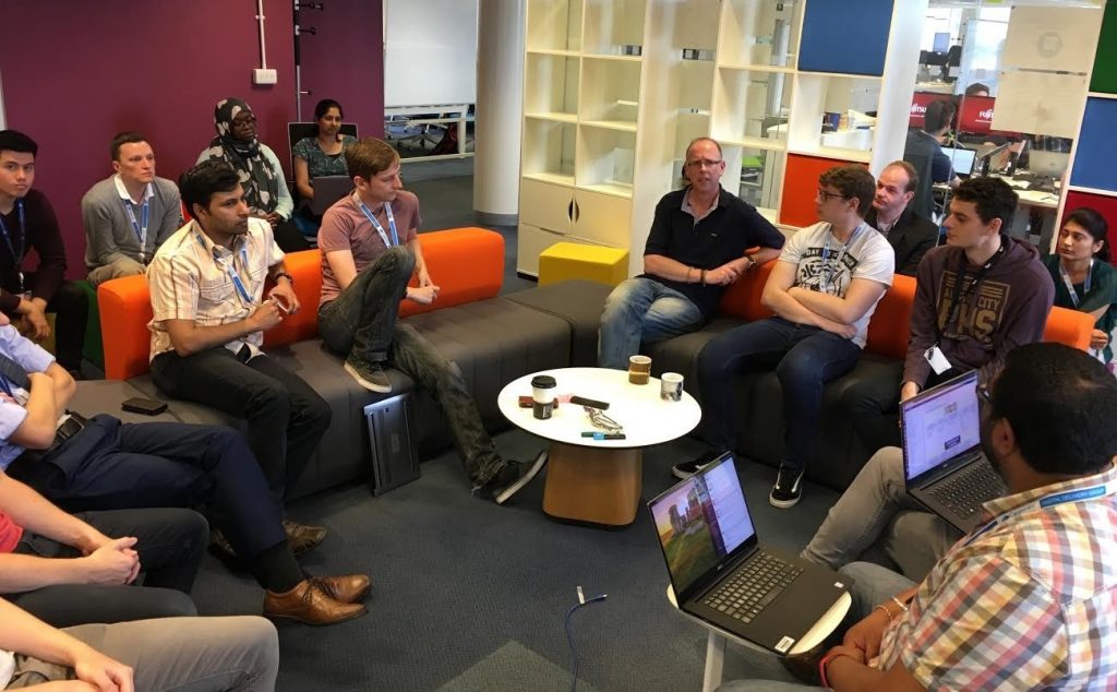 Test community catch up at our digital delivery centre in Telford
