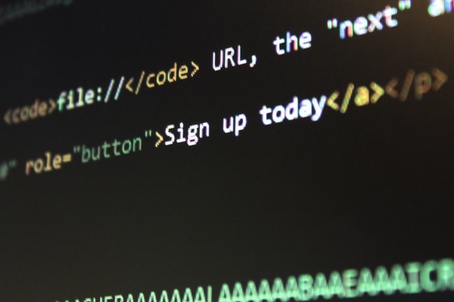 Code on a computer screen