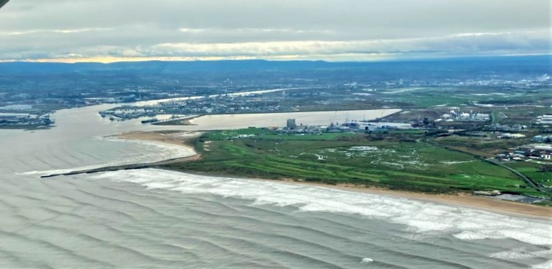 Aerial photo the Tees Estuary SPA
