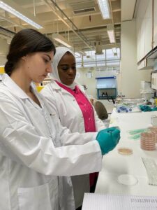 women in a laboratory