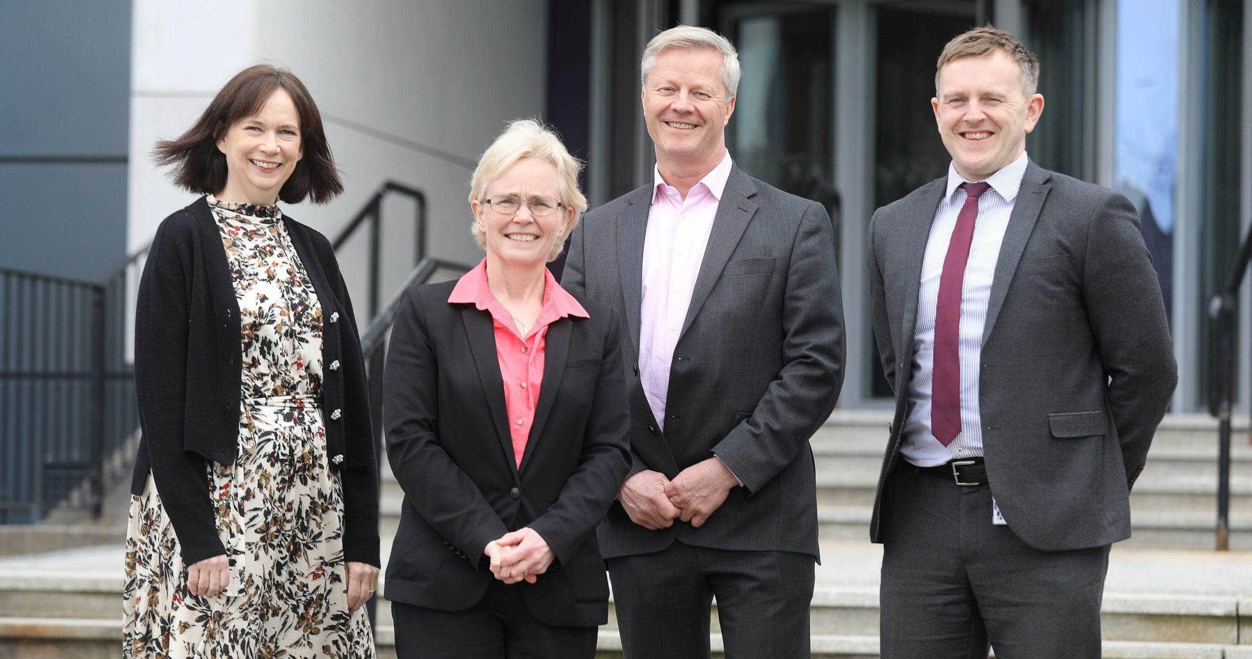 (Left to Right) Maggie McGinlay, ETZ Ltd Chief Executive; Susan Grant, NESCol Associate Vice Principal Curriculum, Planning and Partnerships; Chris Claydon, ECITB Chief Executive; Robin McGregor, Vice Principal: Curriculum and Quality, Nescol.