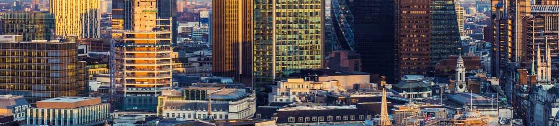 Photo of rooftops of office buildings