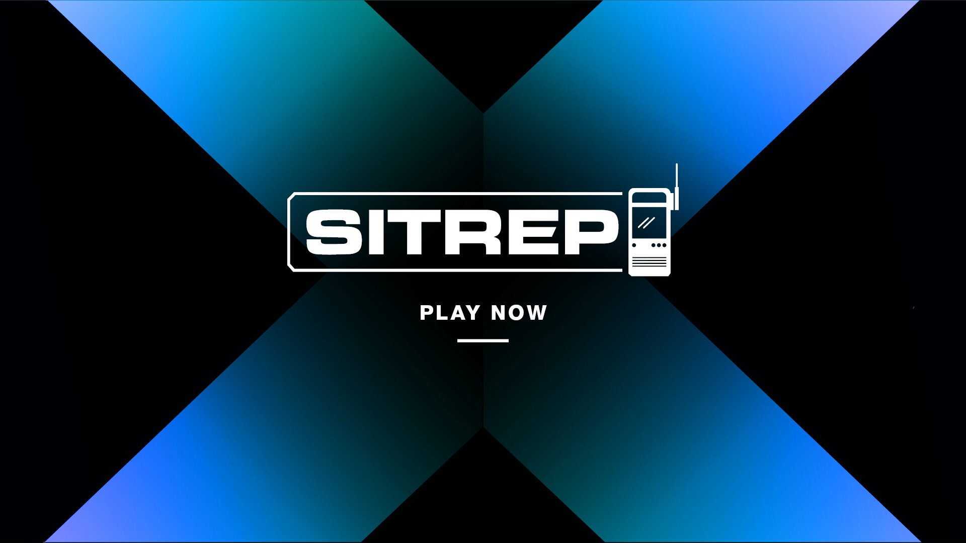 Box with a blue x and the words SITREP