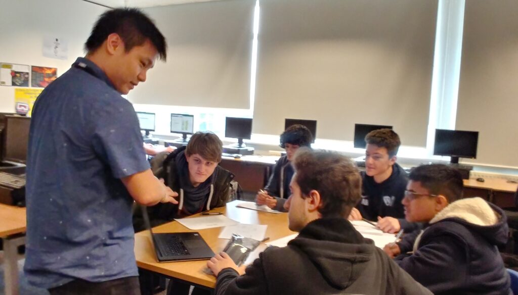 Ngou-Long Kam from HMRC digital teaching at Worthing college