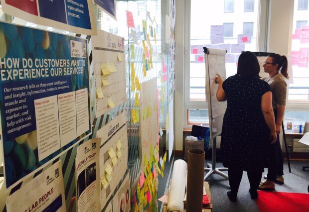 Image of IdeasLab staff discussing Export Jam