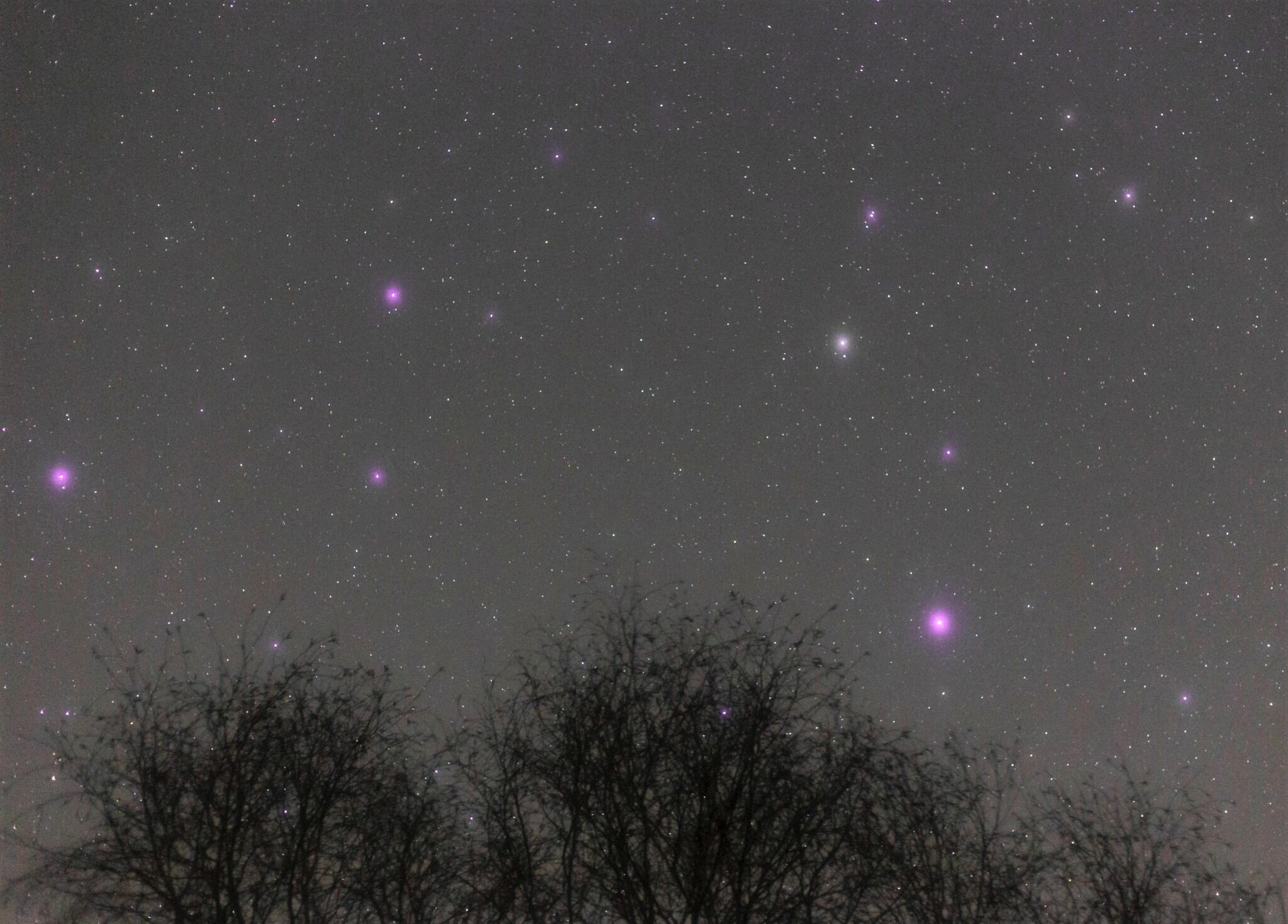 The constellation of Leo the Lion in the night sky.