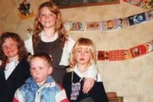 Vicky McGurk and her siblings