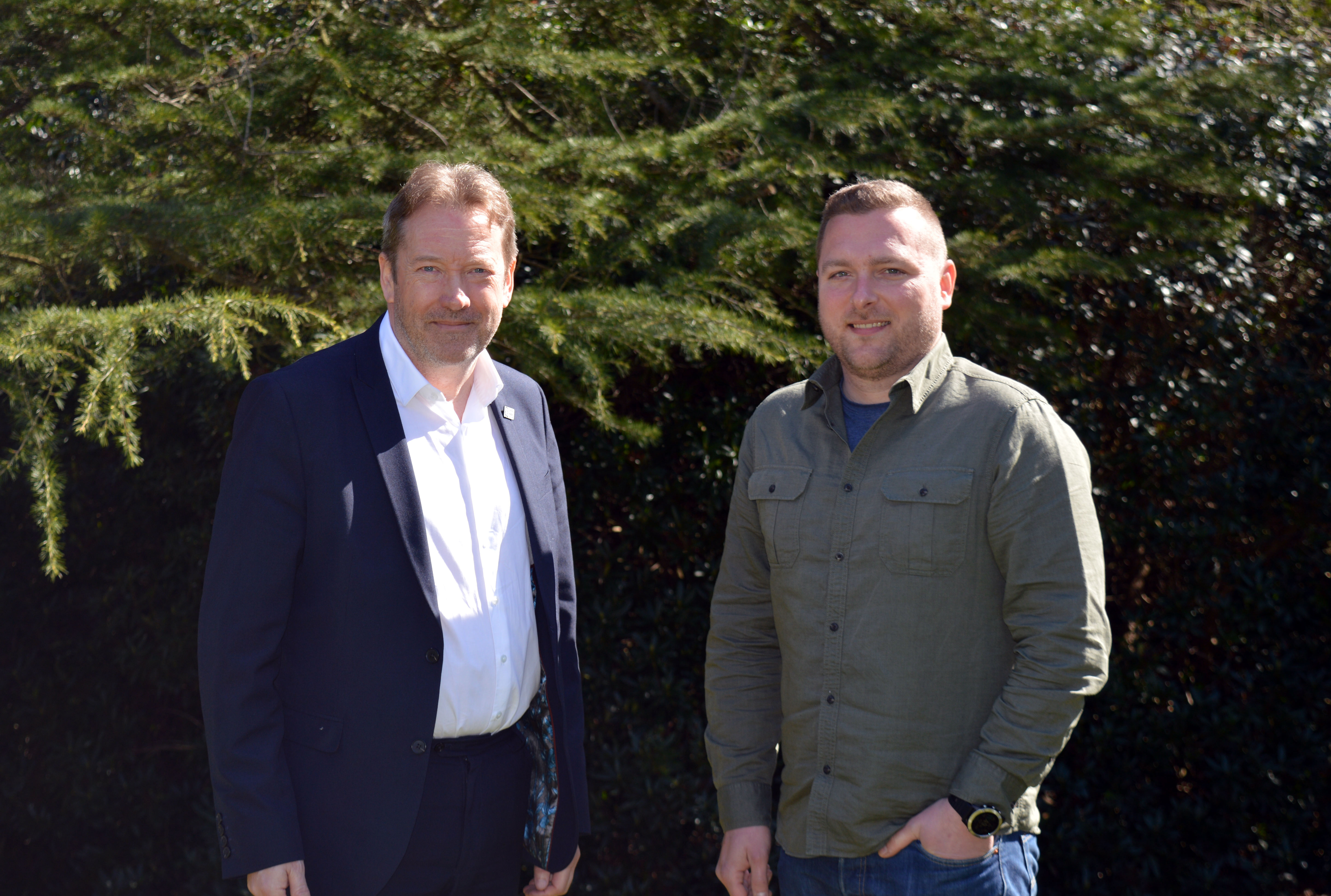 Image caption: L-R, Colin Campbell, Chief Executive, and Stefan Jindra, Sustainability Coordinator, The James Hutton Institute.