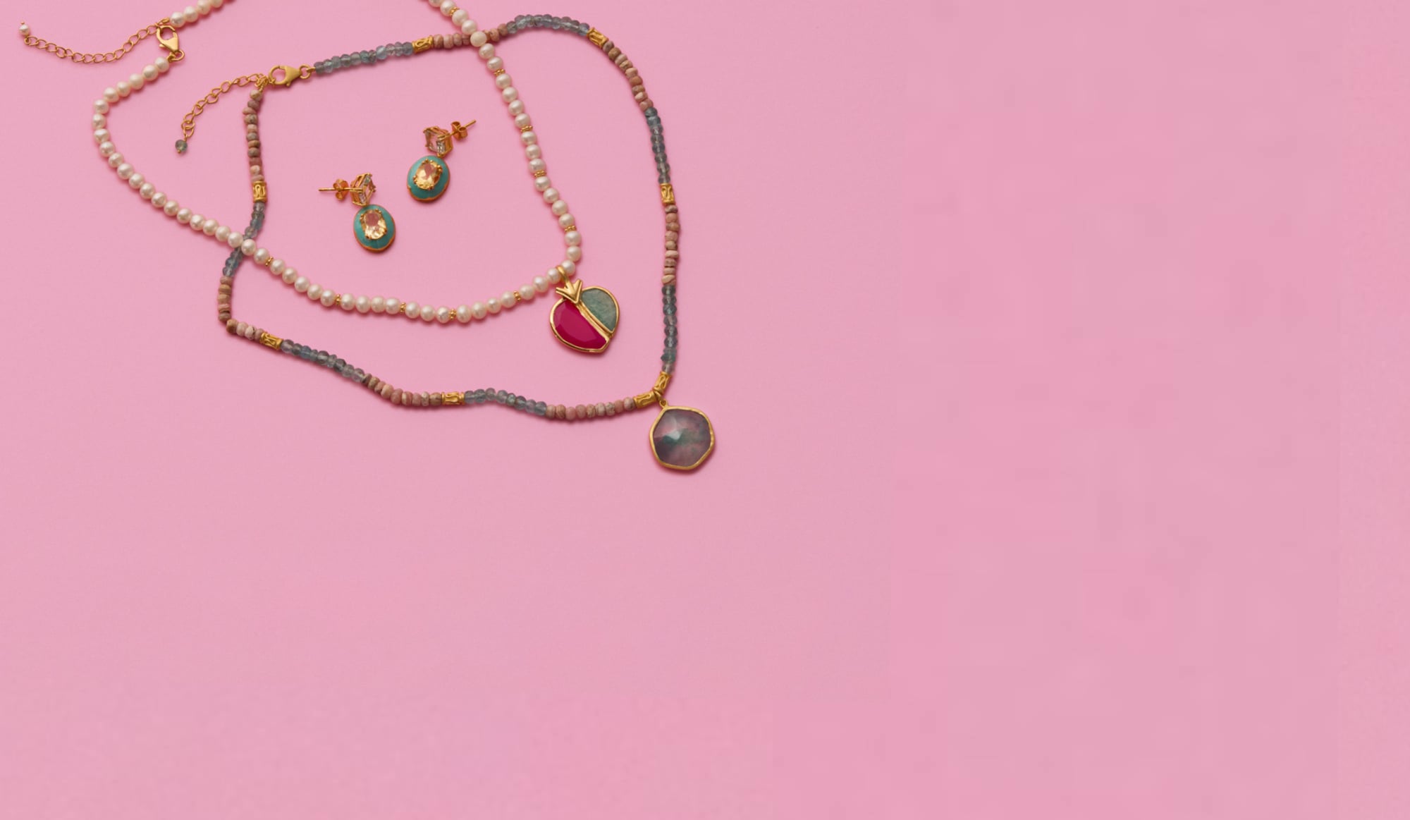 Candy-coloured styles by Carousel Jewels and Azga, for a brighter summer look
