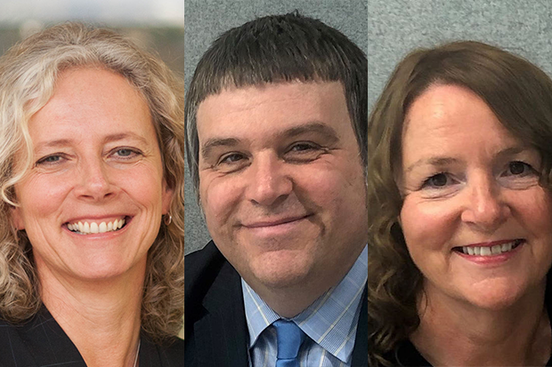 Chief Social Workers, from left to right: Isabelle, Mark and Fran.