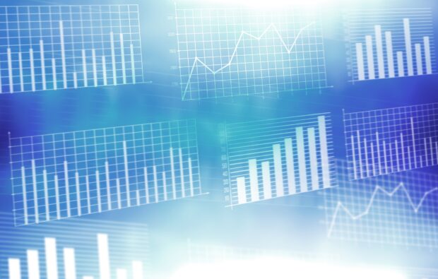 A number of various data charts