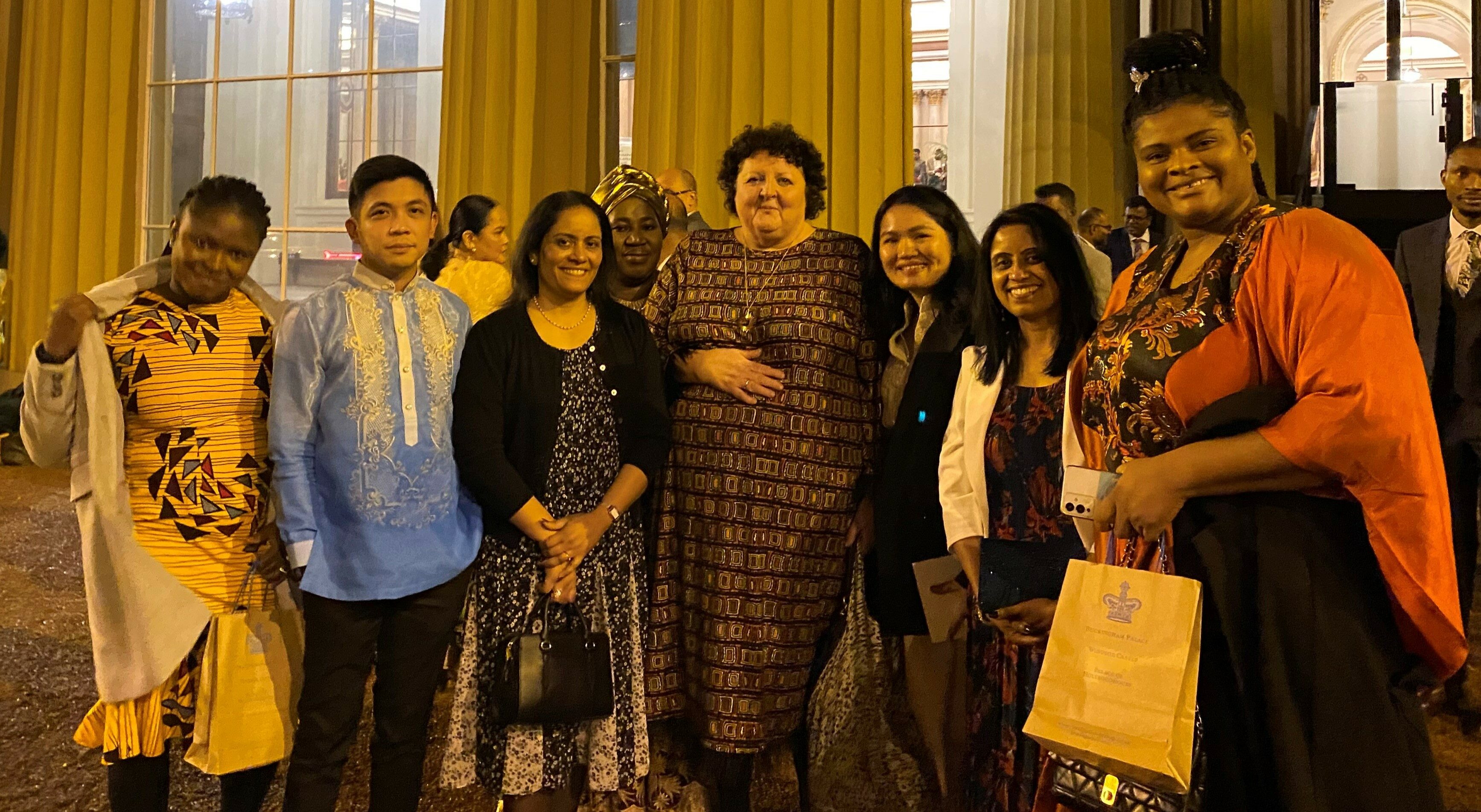 Social care nurses receiving King's Honours at the Palace