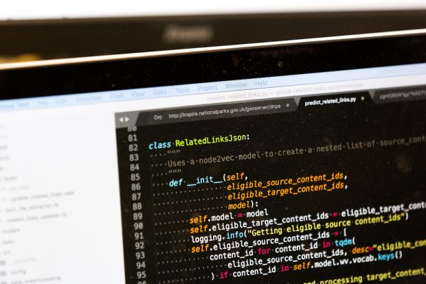 A computer screen showing Python code in a text editor