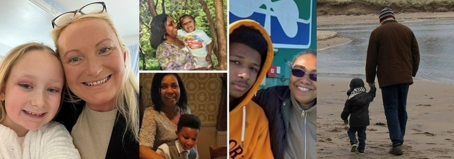Collage photo of kinship carers
