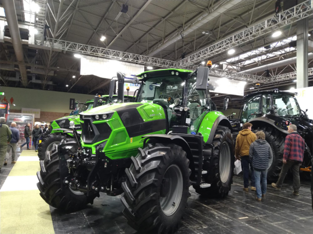 Green tractor