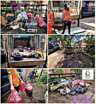 Community Payback litter pick and clear fly tipping
