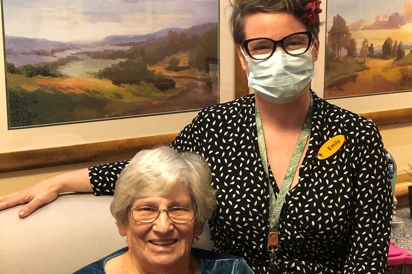 Emily and resident poet, Patsy O’Byrne