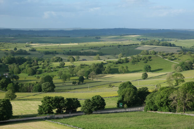 Looking NE from Slough Top, near Taddington in the Derbyshire Peak District.