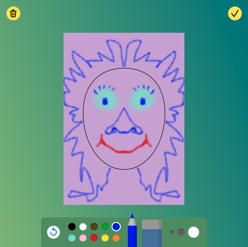 Drawing screen for Tate Draw