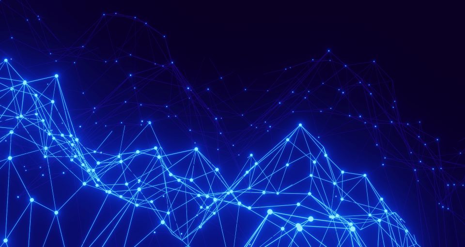 An image of blue data points