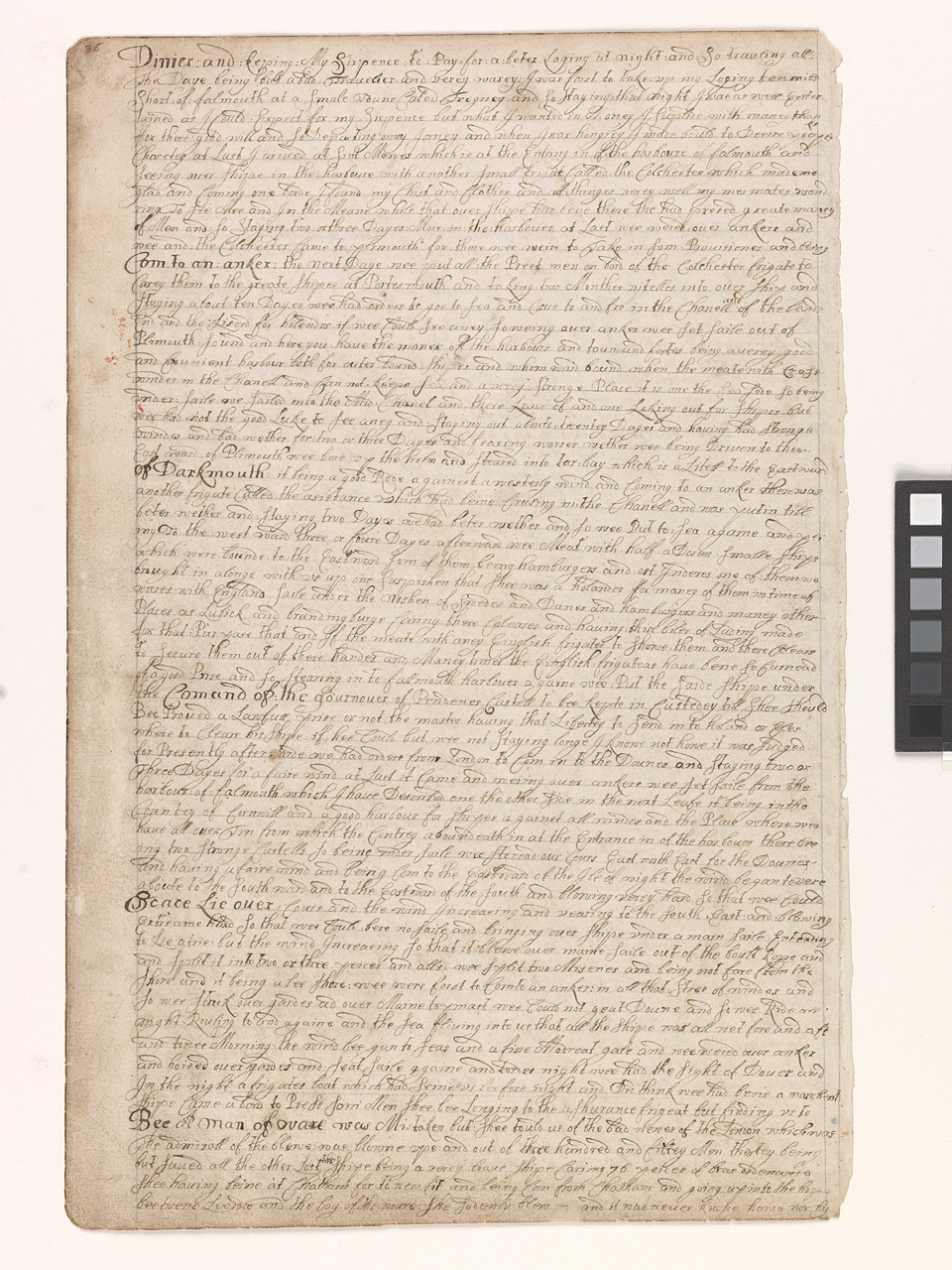 An image showing 'JOD/4; Barlows Journal. Dates 1659 to 1703.'