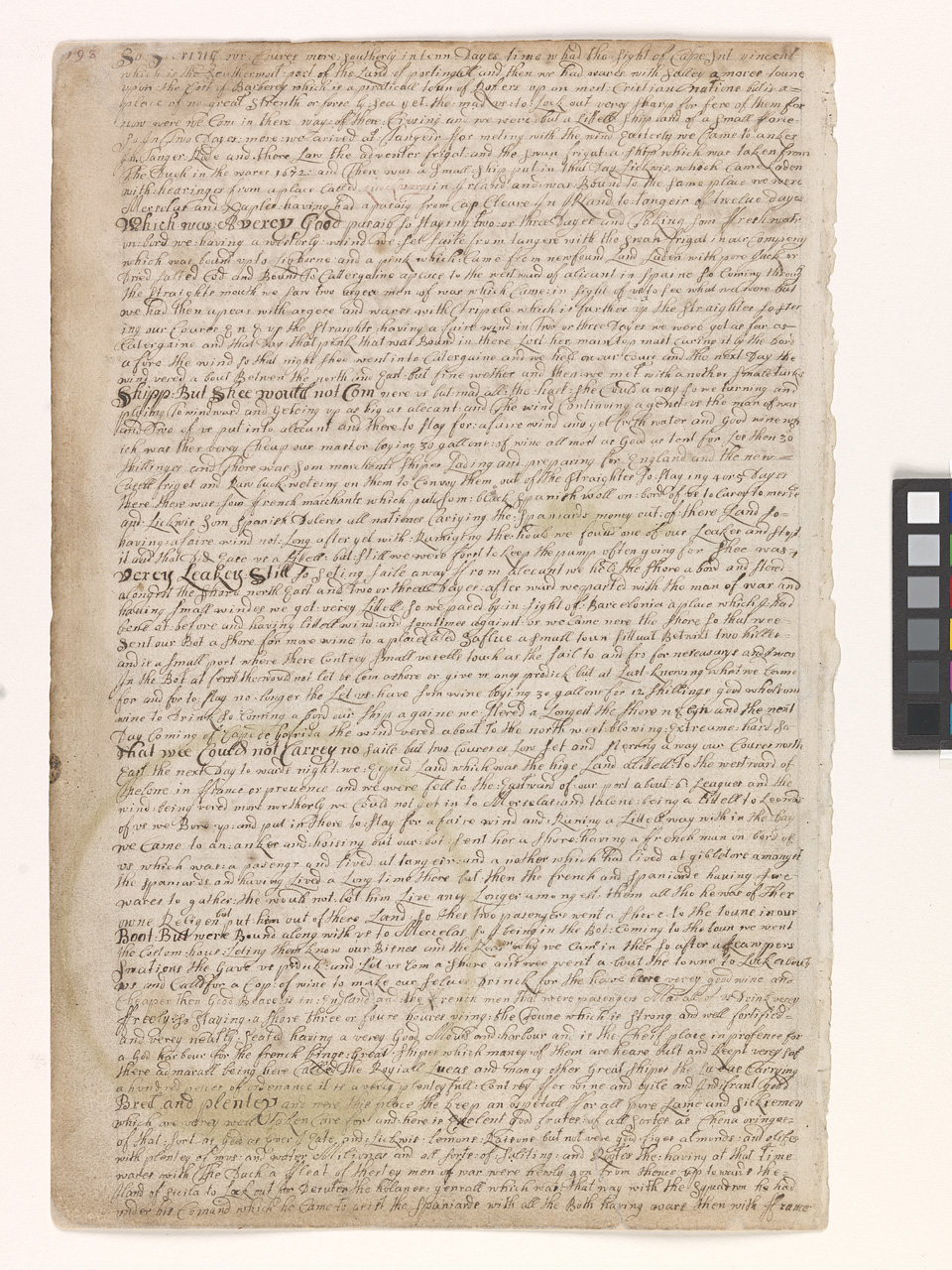 An image showing 'JOD/4; Barlows Journal. Dates 1659 to 1703.'