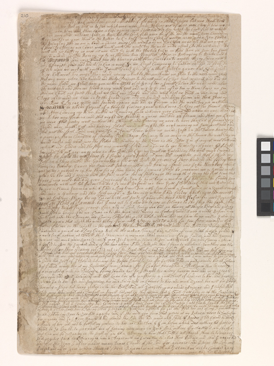 An image showing 'JOD/4; Barlows Journal. Dates 1659 to 1703.'
