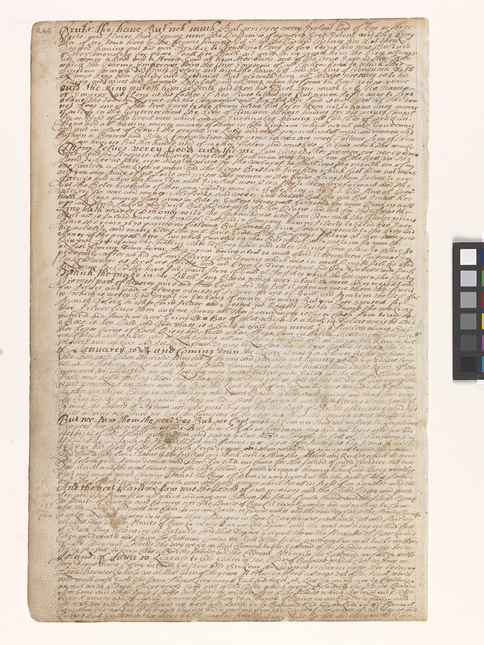 An image showing 'JOD/4; Barlows Journal. Dates 1659 to 1703.'