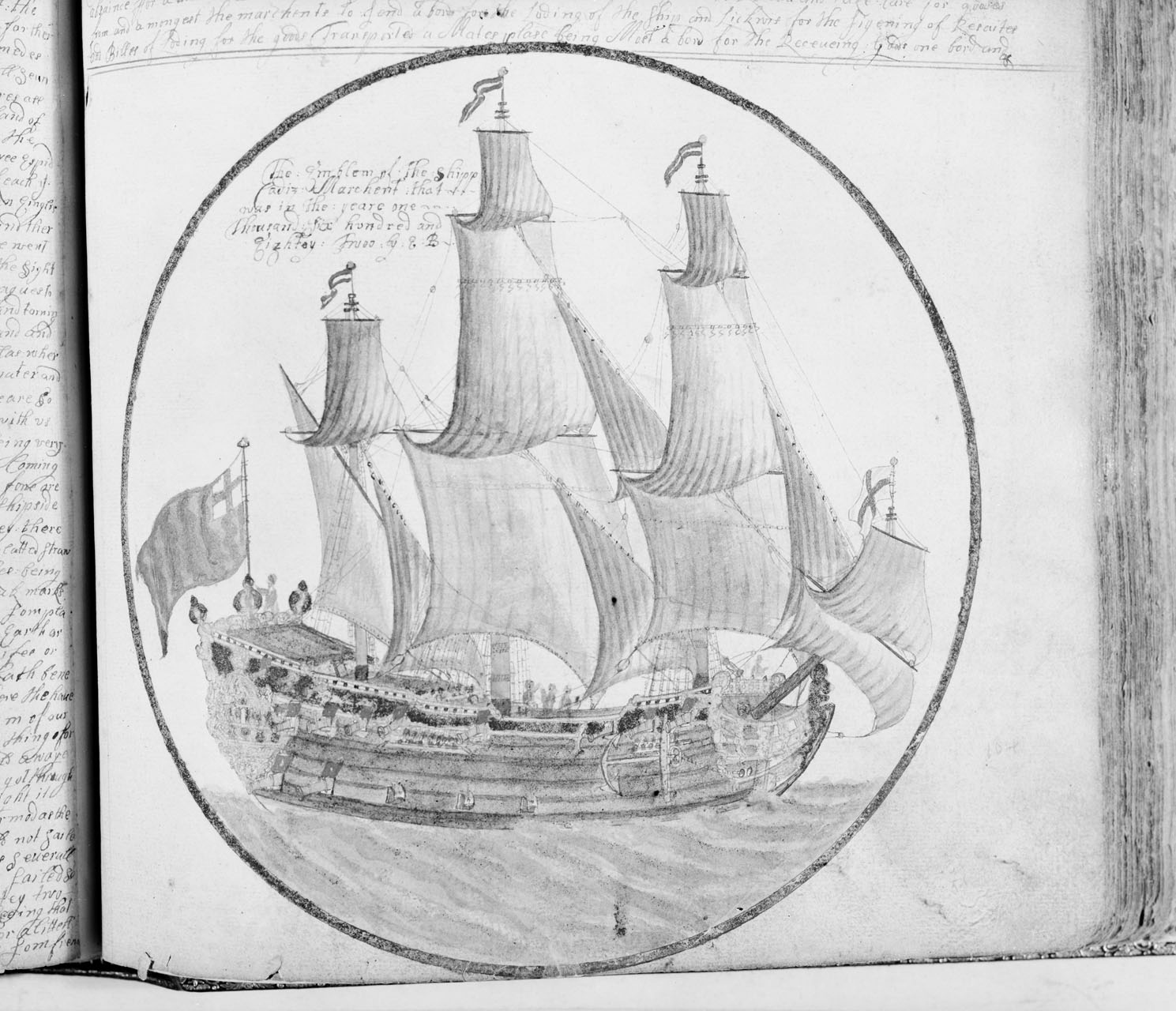 An image showing 'Barlow's journal, his life at sea in East and West Indiamen, (index with journal), see appendix, 1695-1703'
