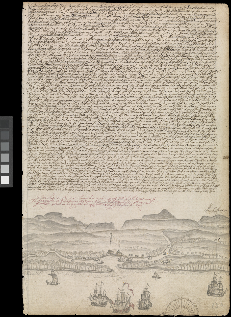 An image showing 'Barlow Journal f. 130.  Mangalore'