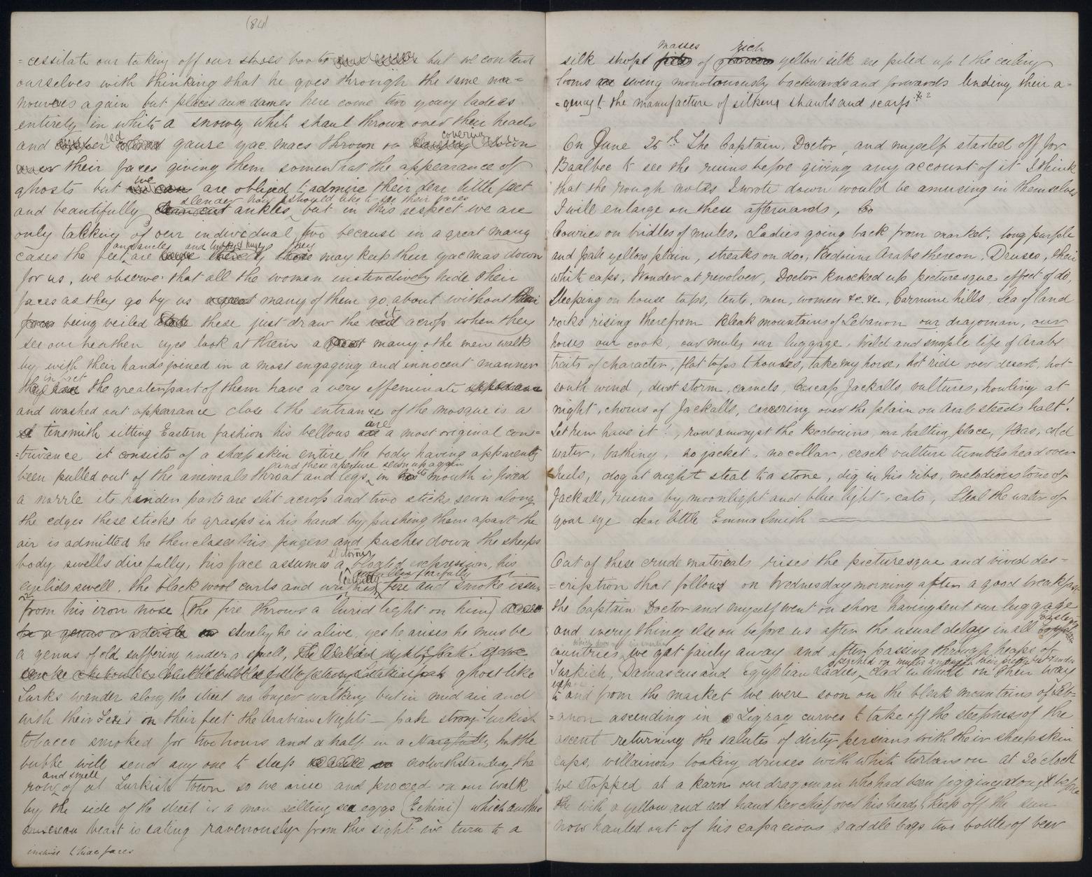 An image showing 'JOD/25; Commander Roland Money Sperling, Rough Notes by Lt Rowland M Sperling, HMS MARLBOROUGH, 1862. 1862'