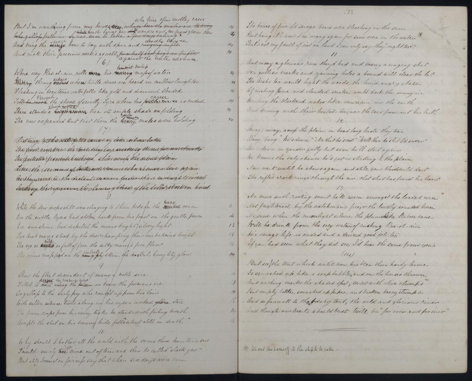 An image showing 'JOD/25; Commander Roland Money Sperling, Rough Notes by Lt Rowland M Sperling, HMS MARLBOROUGH, 1862. 1862'