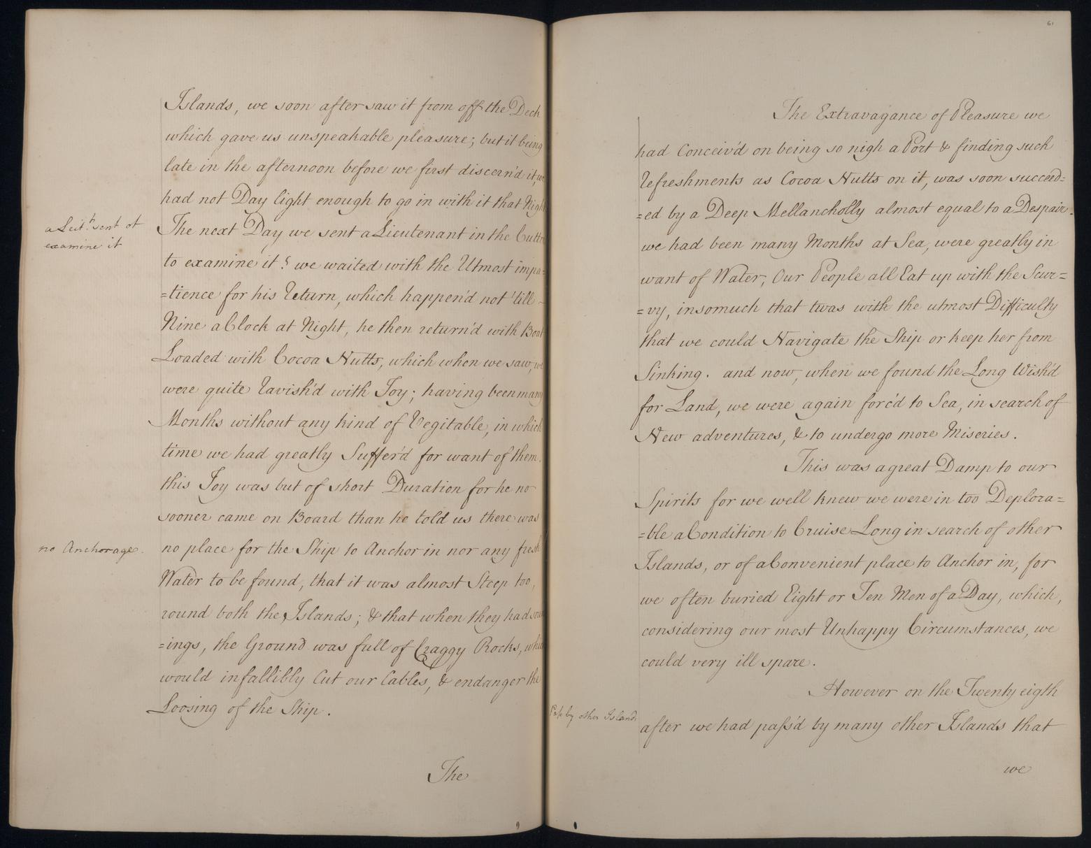 An image showing 'JOD/36; Account of Commodore George Anson's voyage round the world, 1740-1744. 1740-1744'