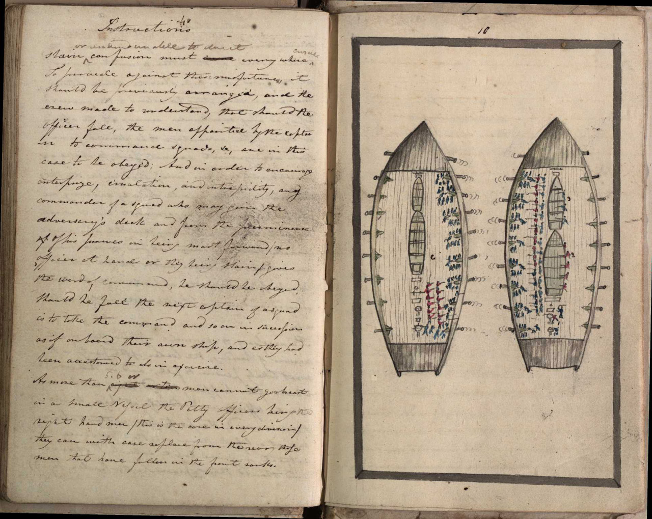 An image showing 'JOD/48; Journal of Lt William Pringle Green, HMS Conqueror chasing the French fleet 1805-1808 (scans are from NMM Library team)'
