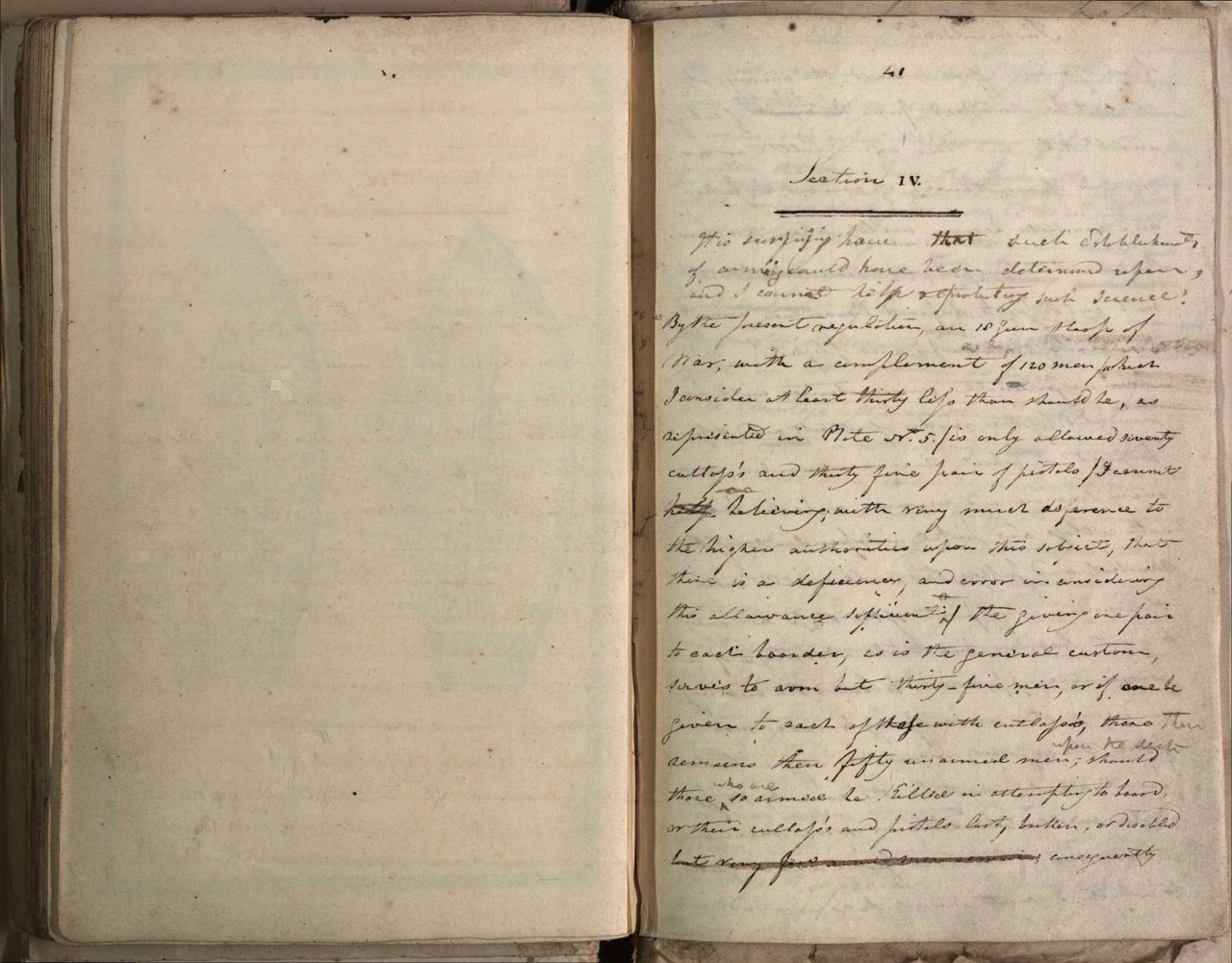 An image showing 'JOD/48; Journal of Lt William Pringle Green, HMS Conqueror chasing the French fleet 1805-1808 (scans are from NMM Library team)'