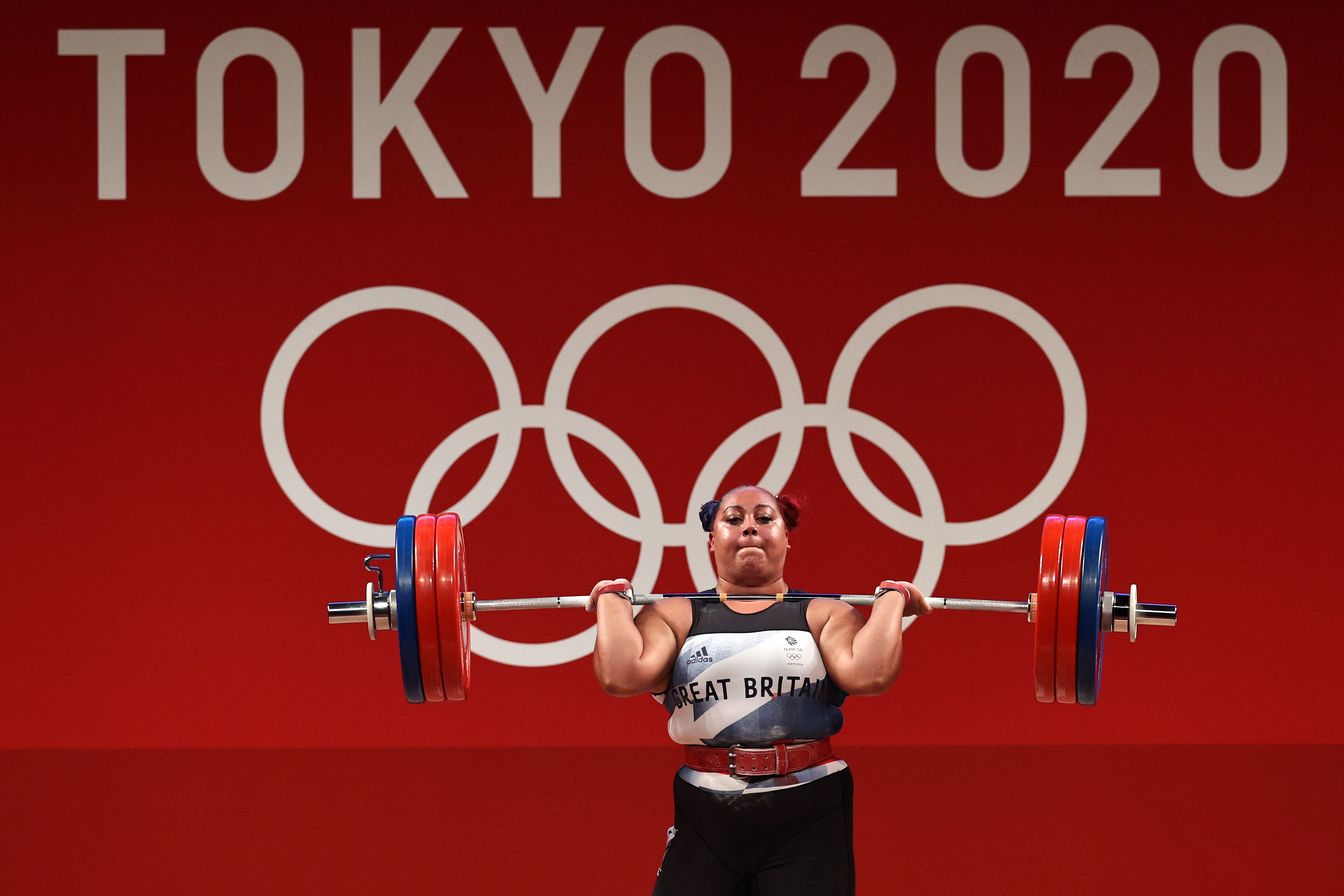 Emily Campbell competes at Tokyo 2020