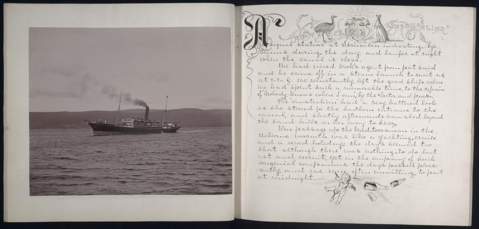 An image showing 'JOD/53; Journal of John Hamilton, passenger on the steamship AUSTRALIAN, 1896. 1897'