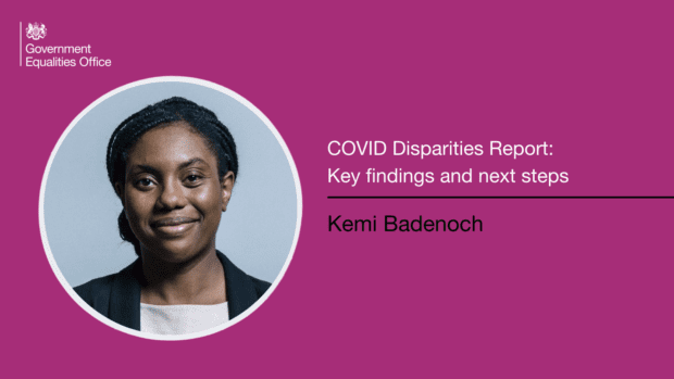 Graphic featuring Kemi Badenoch headshot