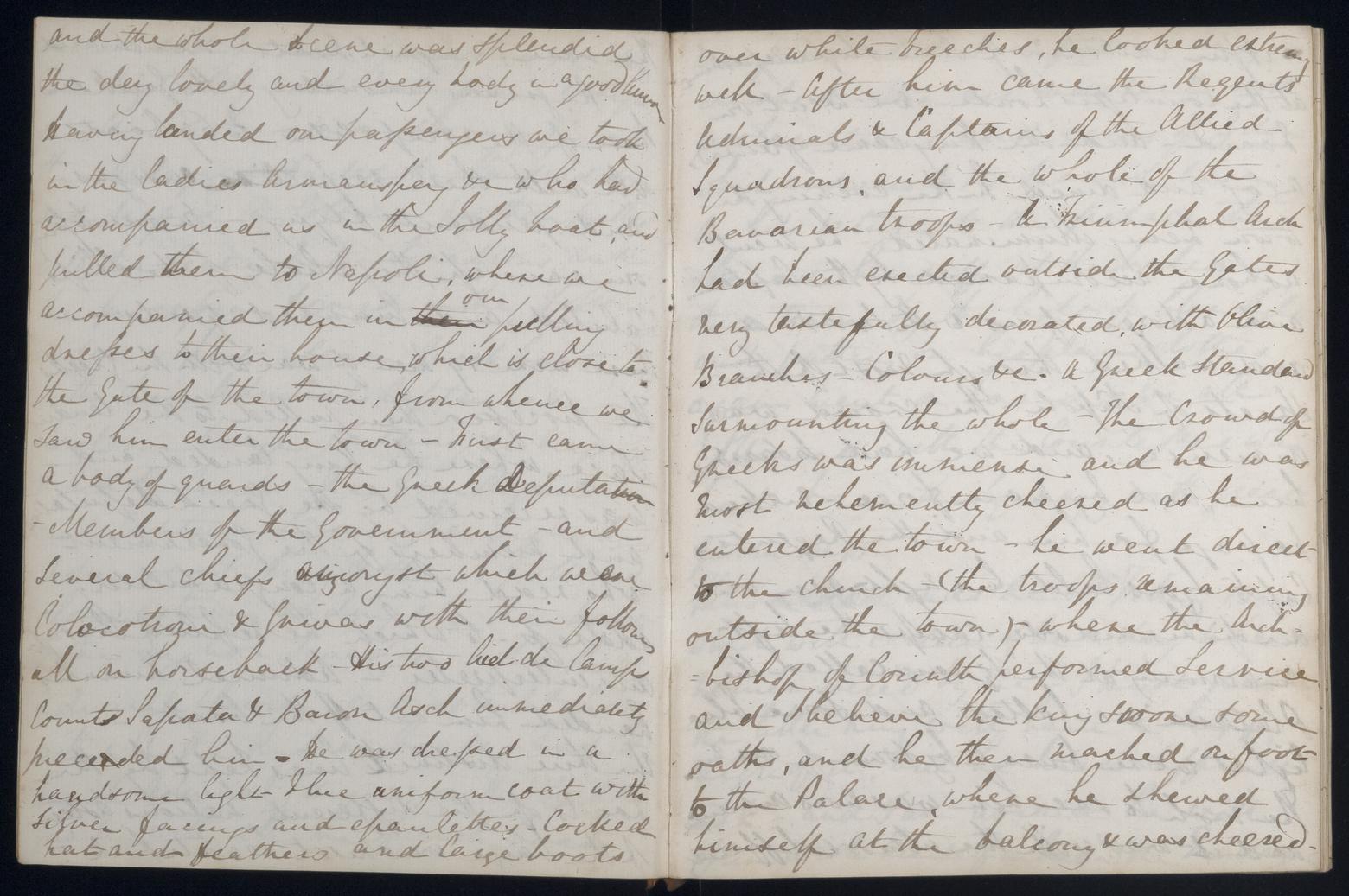 An image showing 'JOD/86; Captain James Fitzjames, Diary of Mid James Fitzjames HMS MADAGASCAR and HMS ST VINCENT, his return home and posting to the WINCHESTER, February 1833 - October 1834. 1833-02-01 - 1834-10-31'