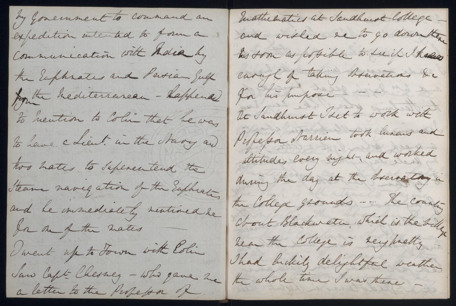 An image showing 'JOD/86; Captain James Fitzjames, Diary of Mid James Fitzjames HMS MADAGASCAR and HMS ST VINCENT, his return home and posting to the WINCHESTER, February 1833 - October 1834. 1833-02-01 - 1834-10-31'