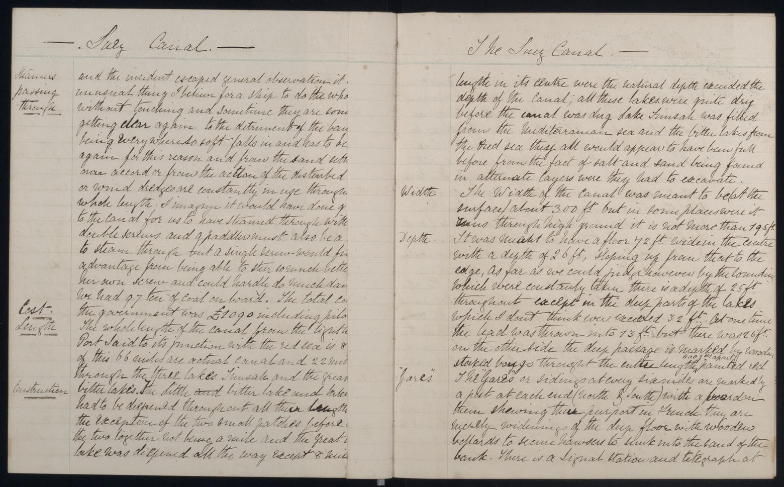 An image showing 'JOD/95; Journals and memoranda relating to Captain John Masterman, HMS IRON DUKE AND HMS BULLFROG, 1871-1888 1871-1888'