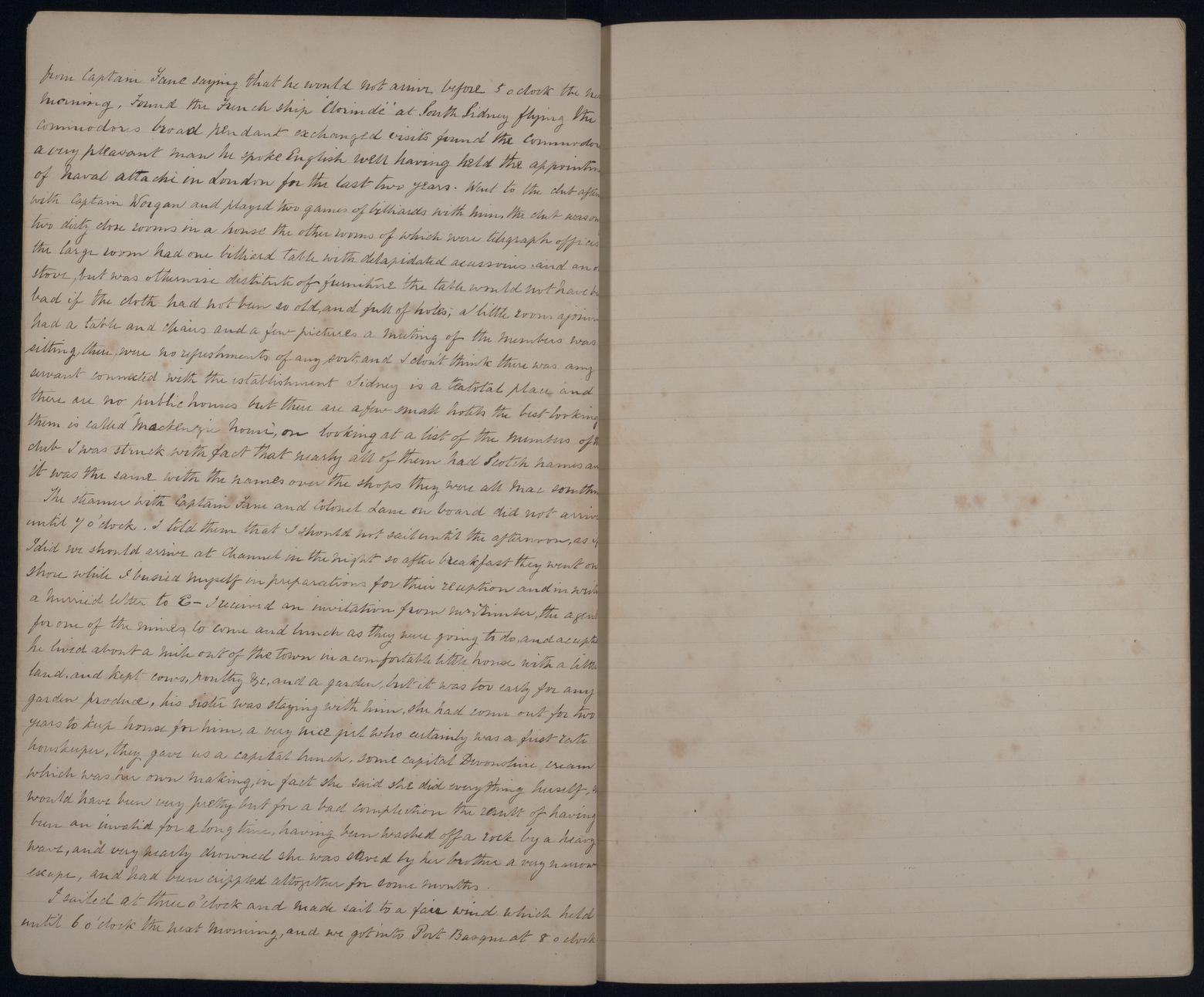 An image showing 'JOD/95; Journals and memoranda relating to Captain John Masterman, HMS IRON DUKE AND HMS BULLFROG, 1871-1888 1871-1888'