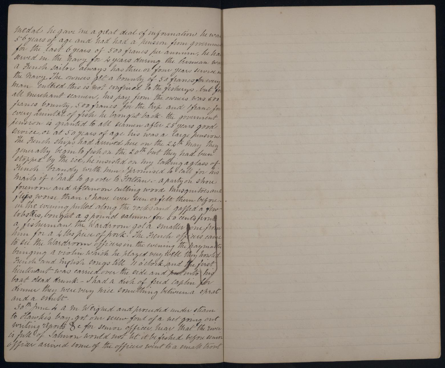 An image showing 'JOD/95; Journals and memoranda relating to Captain John Masterman, HMS IRON DUKE AND HMS BULLFROG, 1871-1888 1871-1888'