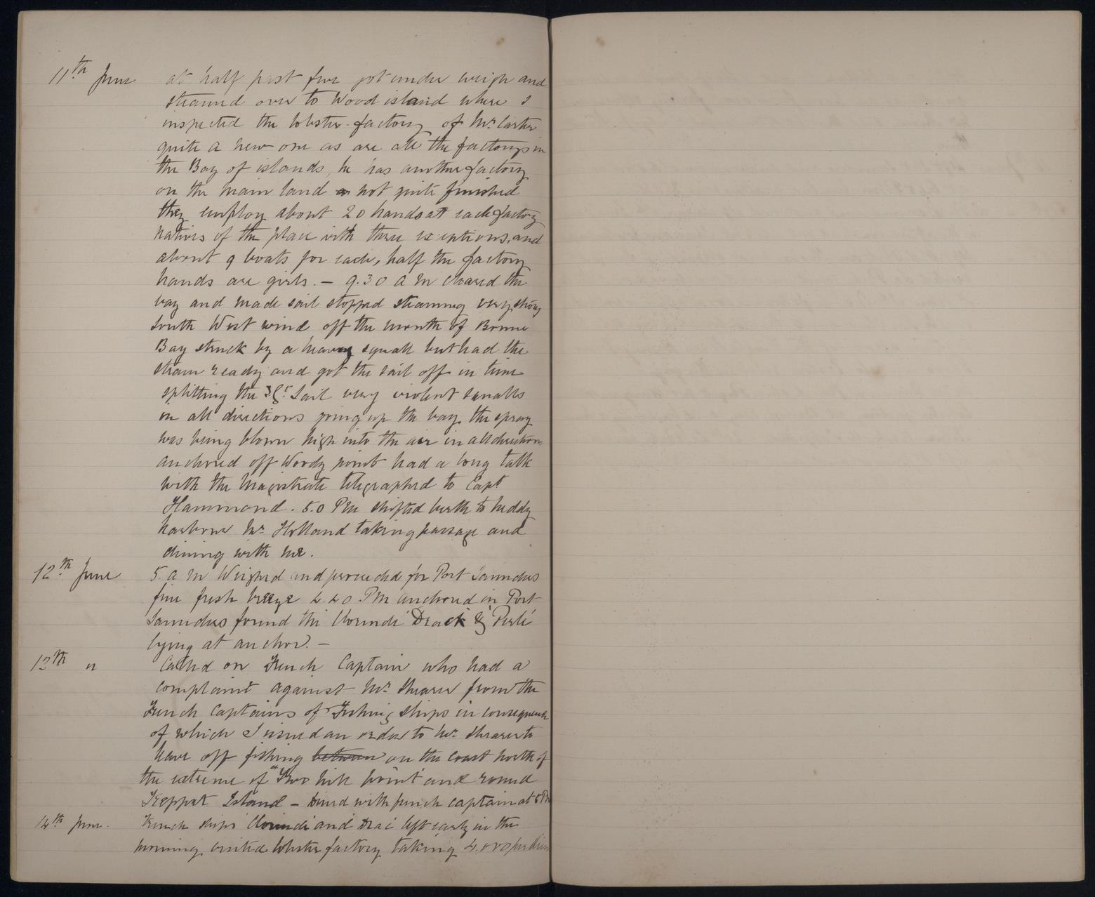 An image showing 'JOD/95; Journals and memoranda relating to Captain John Masterman, HMS IRON DUKE AND HMS BULLFROG, 1871-1888 1871-1888'