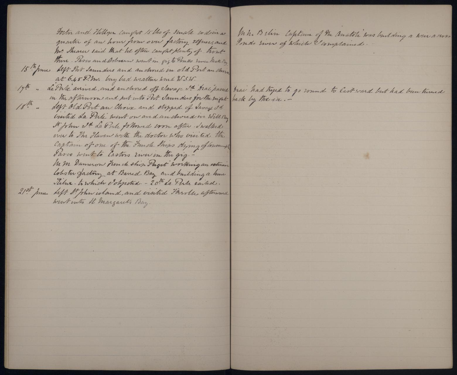 An image showing 'JOD/95; Journals and memoranda relating to Captain John Masterman, HMS IRON DUKE AND HMS BULLFROG, 1871-1888 1871-1888'