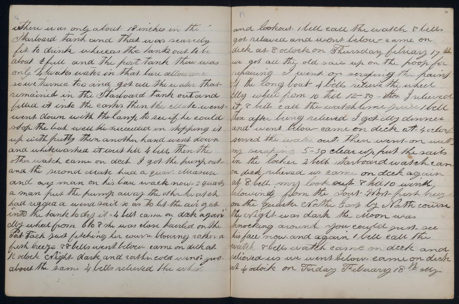 An image showing 'JOD/109; Diary and Papers relating to the PAMPERO, 1887-1888 1887-1888'