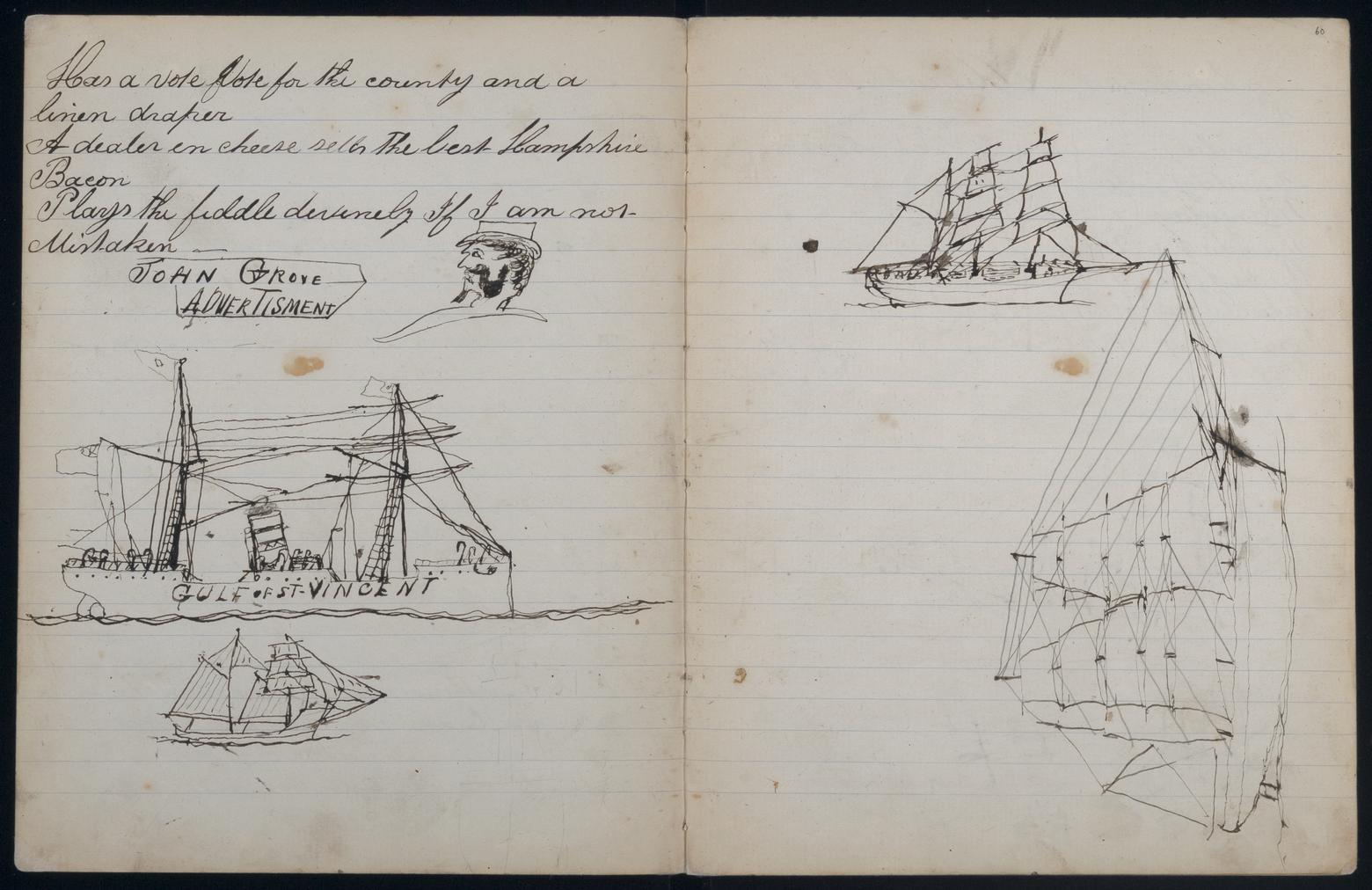 An image showing 'JOD/109; Diary and Papers relating to the PAMPERO, 1887-1888 1887-1888'