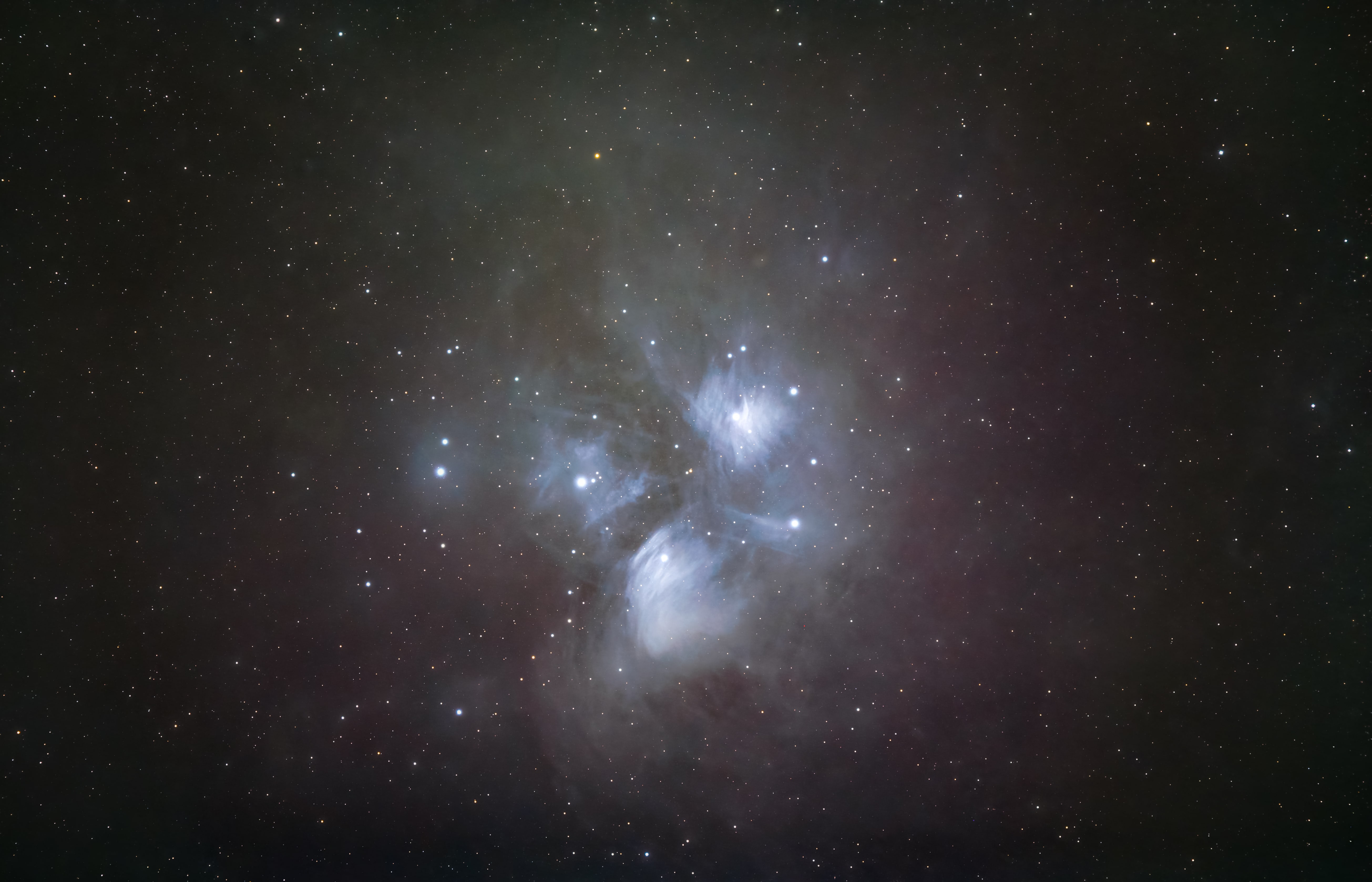 The Pleiades Star Cluster.
