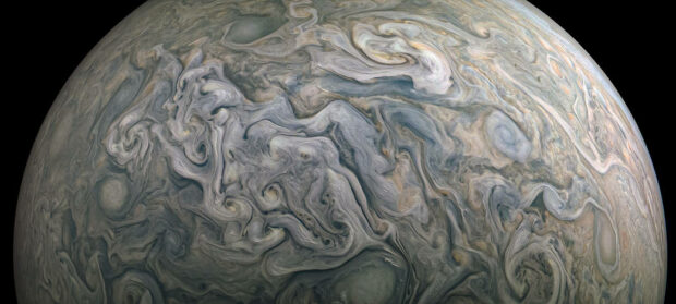 Jupiter taken by the Juno spacecraft.