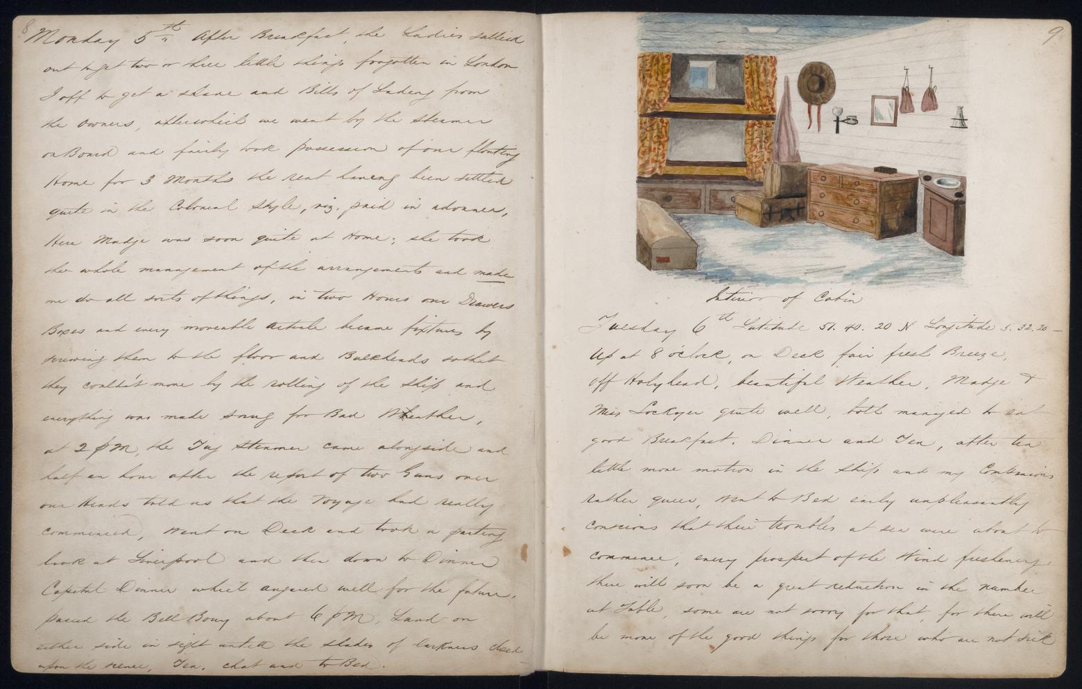 An image showing 'JOD/171; Alfred Withers, Diary with transcript of Alfred Withers in the JAMES BAINES,1857 1857-1857'